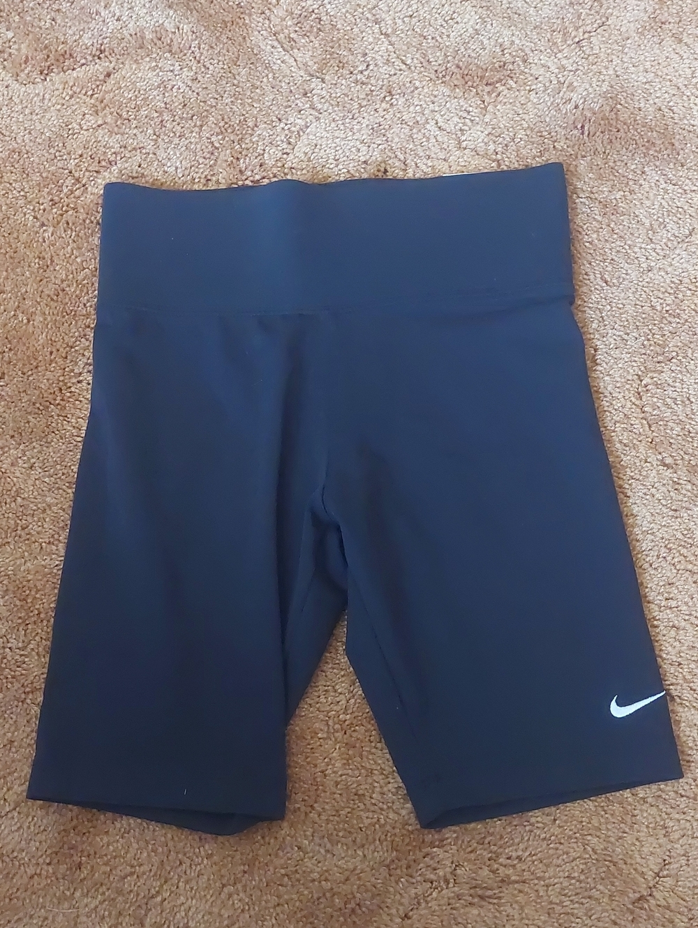 Nike Women’s Black Bike Shorts with White Swoosh